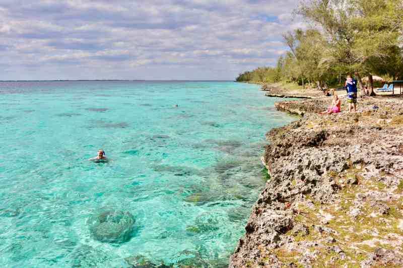 SNORKELING AND SWIM AT %22CUEVA DE LOS PECES%22 IN THE CARIBBEAN SEA